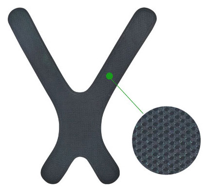 일체형 X자 등패드